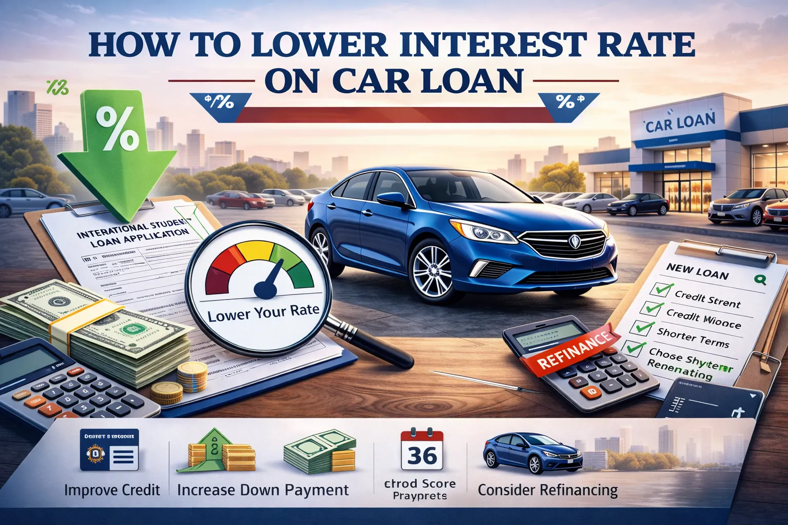 How to Lower Interest Rate on Car Loan