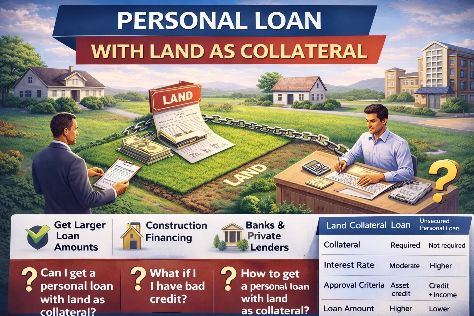 Personal Loan With Land As Collateral